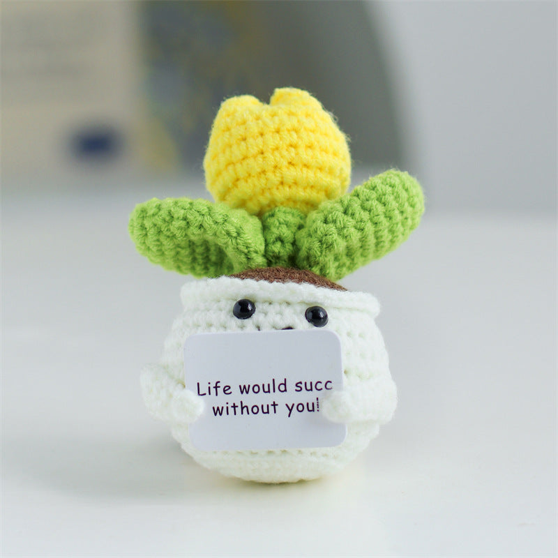 Funny Expression Potato Crochet Doll