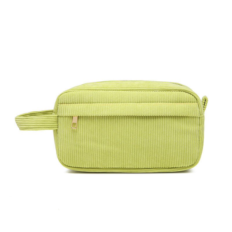 Custom Embroidered Name Seersucker Cosmetic Bag