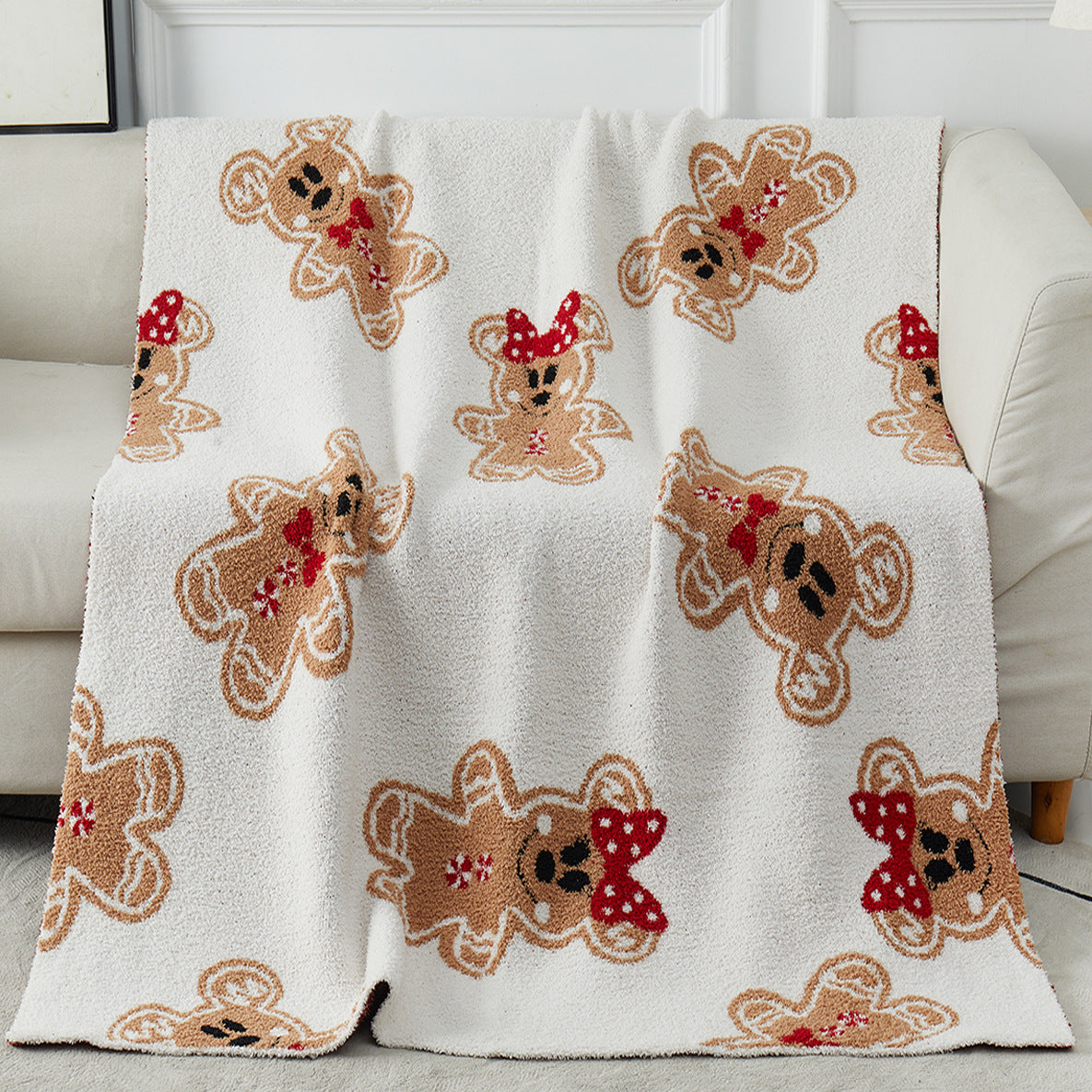 Half Fleece Christmas Blanket