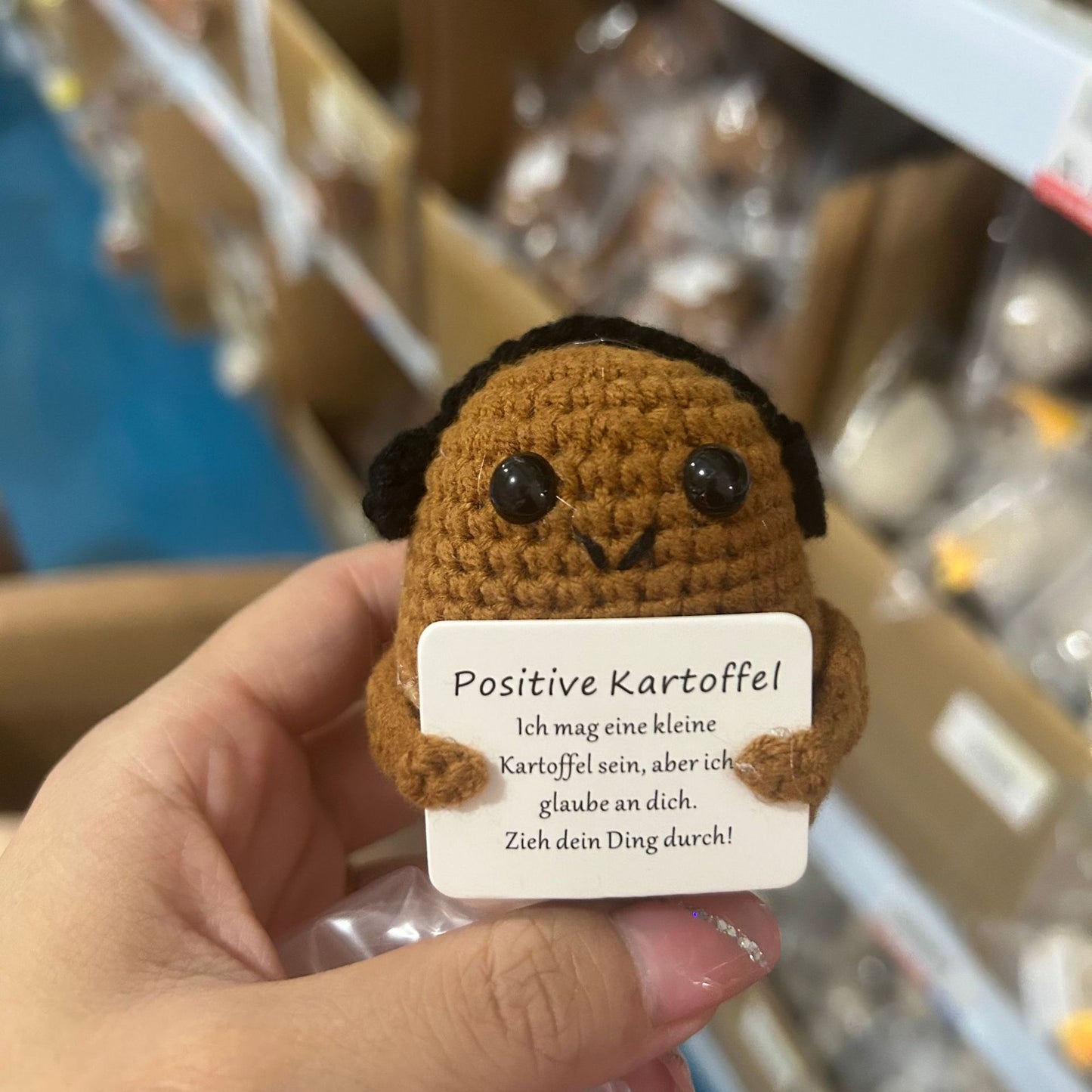 Funny Expression Potato Crochet Doll