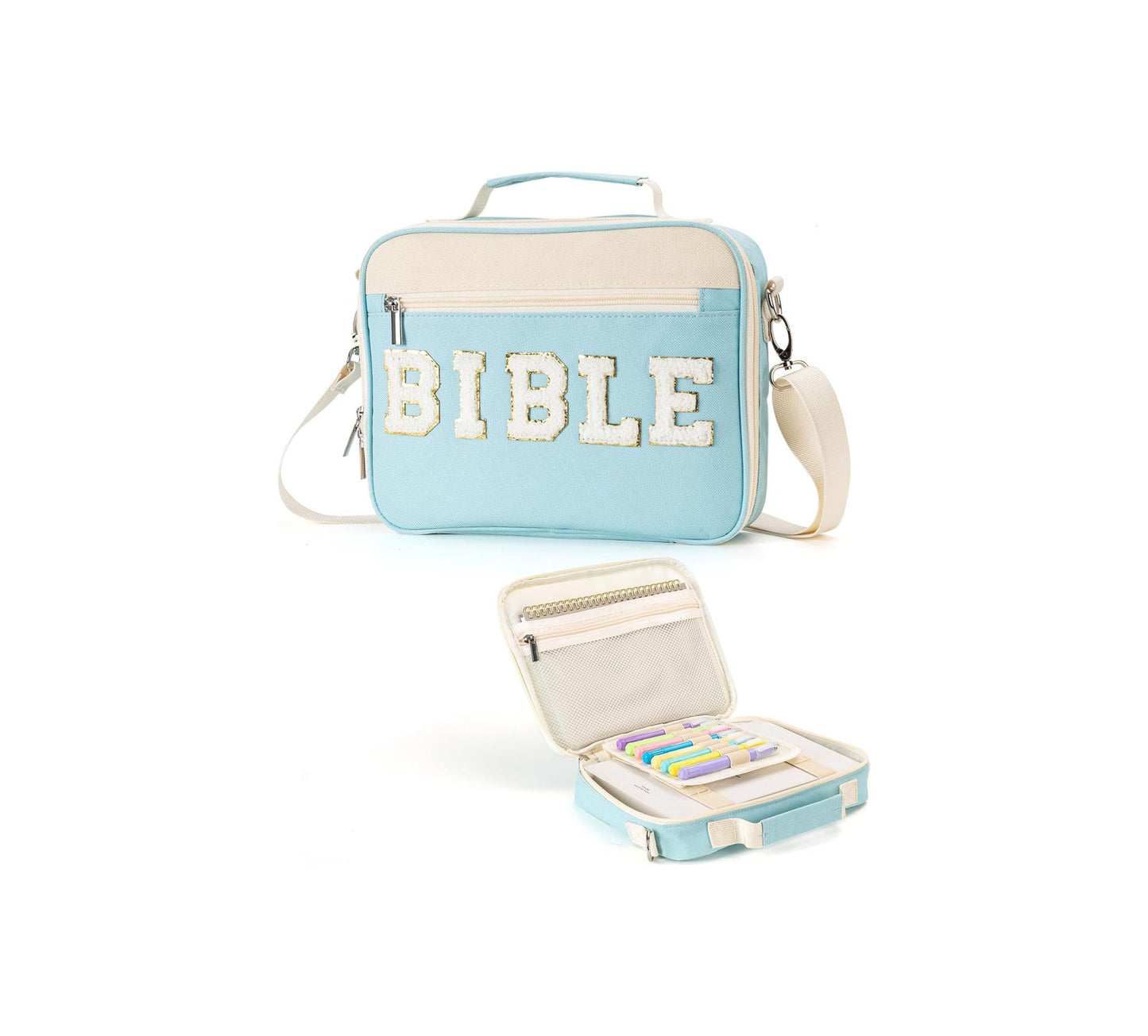 Alphabet Book Purse Dustproof Storage Bag