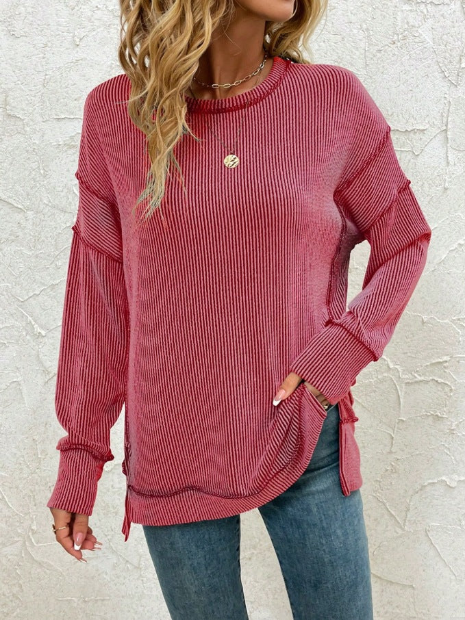 Slit Loose Sweatshirt