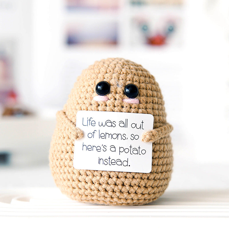 Funny Expression Potato Crochet Doll