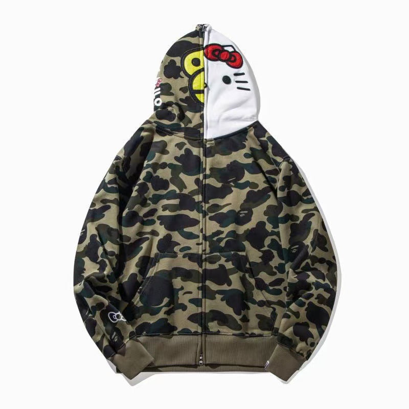 Multi-colored Ape Man's Head Coat