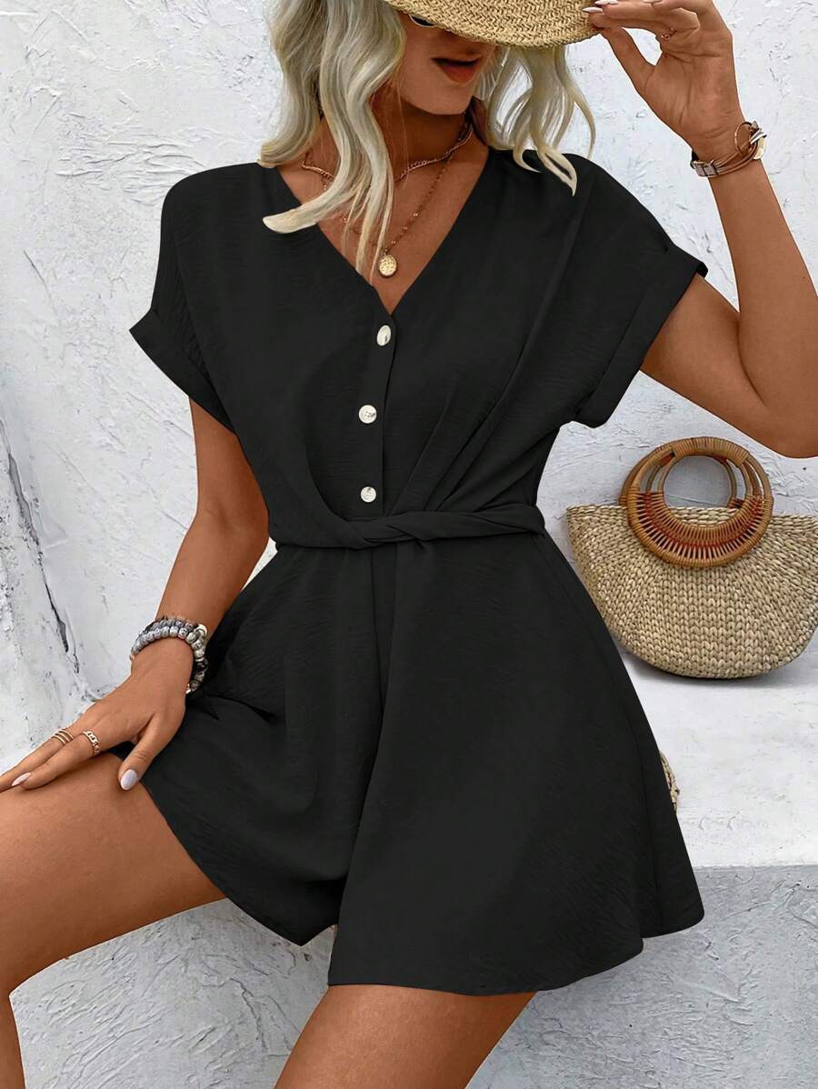 Knot Waist Romper