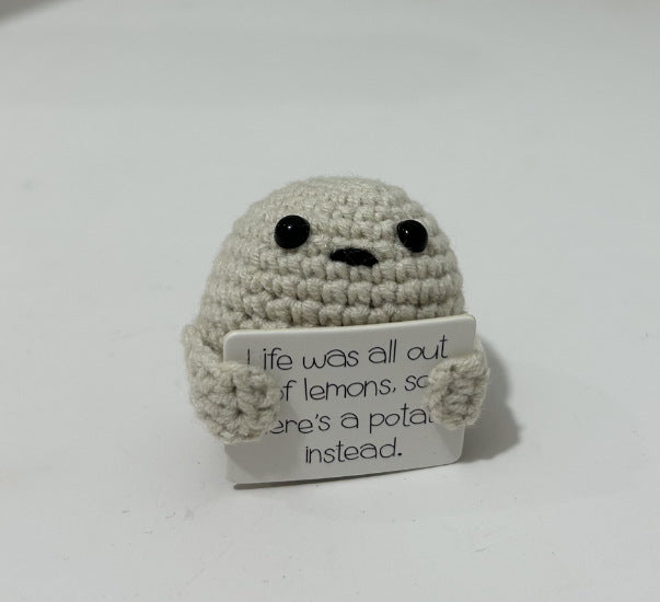 Funny Expression Potato Crochet Doll