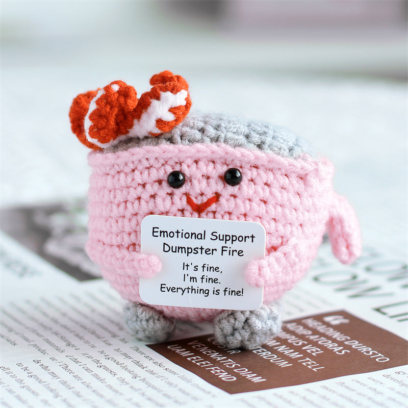 Funny Expression Potato Crochet Doll