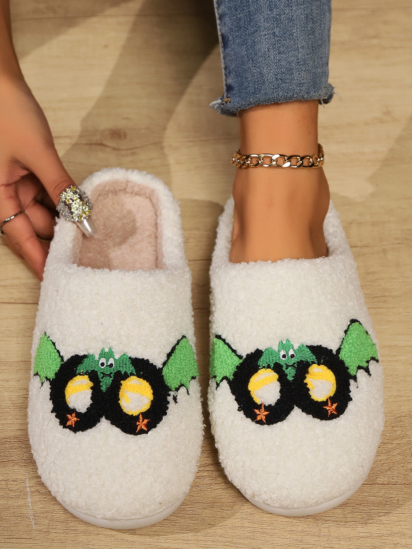 Warm Fluffy Dirt-Resistant Confinement Shoes