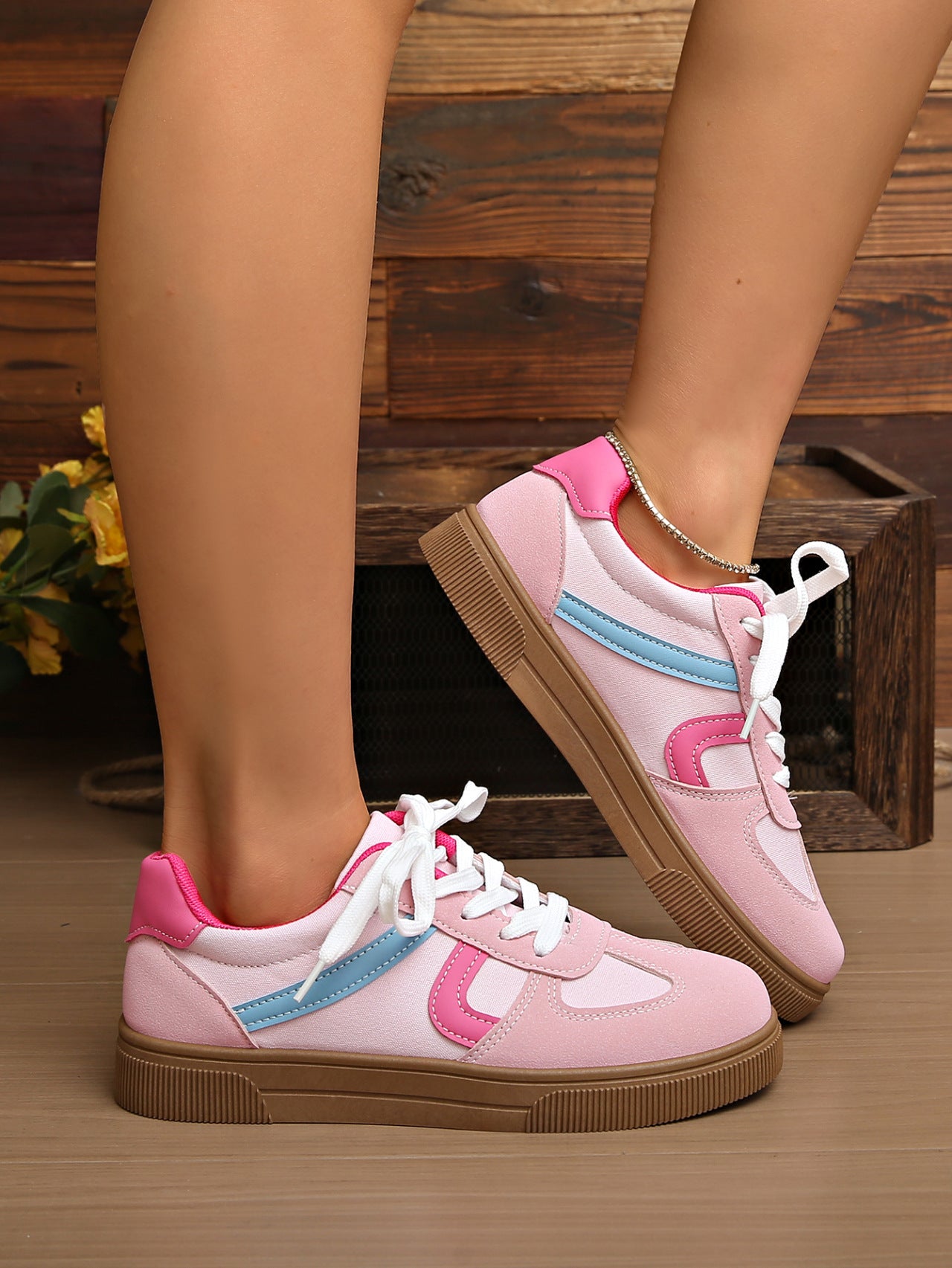 Dexun Women's All-match Flat Sneakers