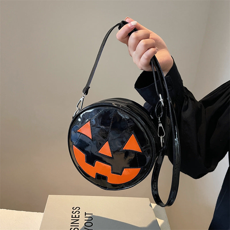 Pumpkin bag women's bag skull crossbody bag cosmetic bag
