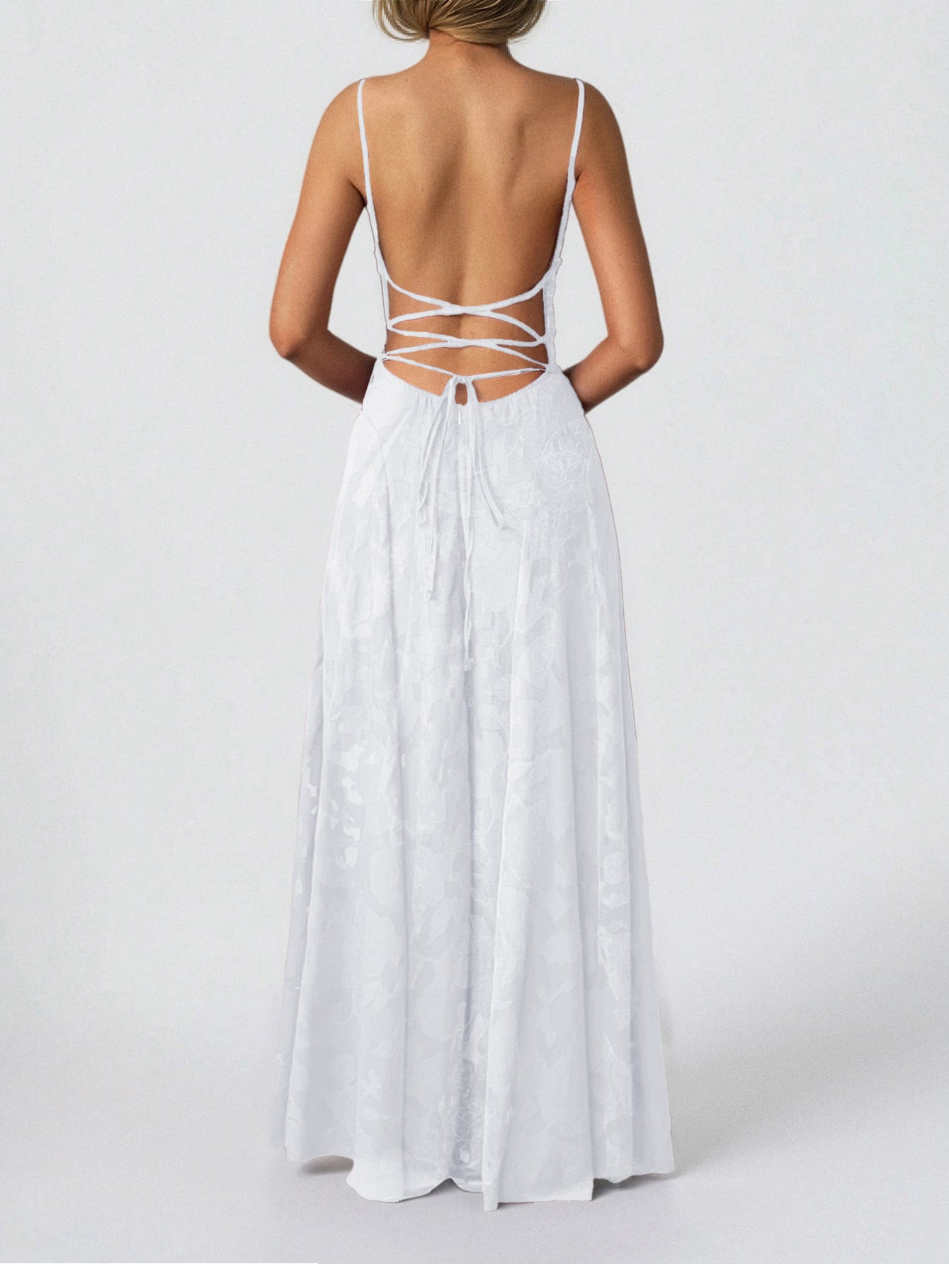 Floral Spaghetti Strap Maxi Dress