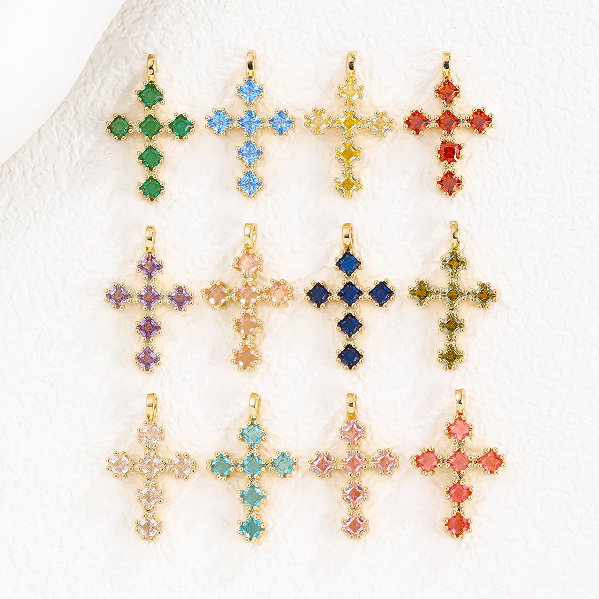 Zircon Cross Necklace
