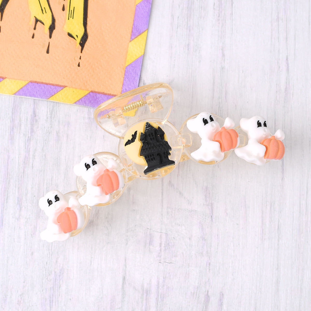 Halloween Pumpkin Head Hair Clip(MOQ3)