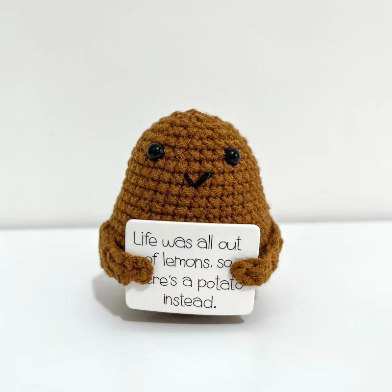 Funny Expression Potato Crochet Doll