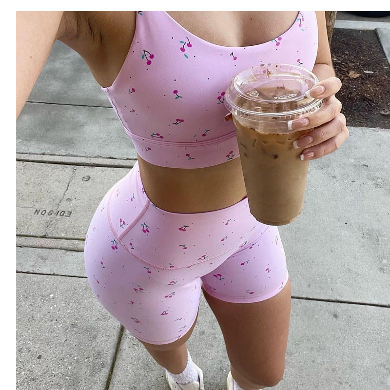 Yoga Sport Fitness Printed Set