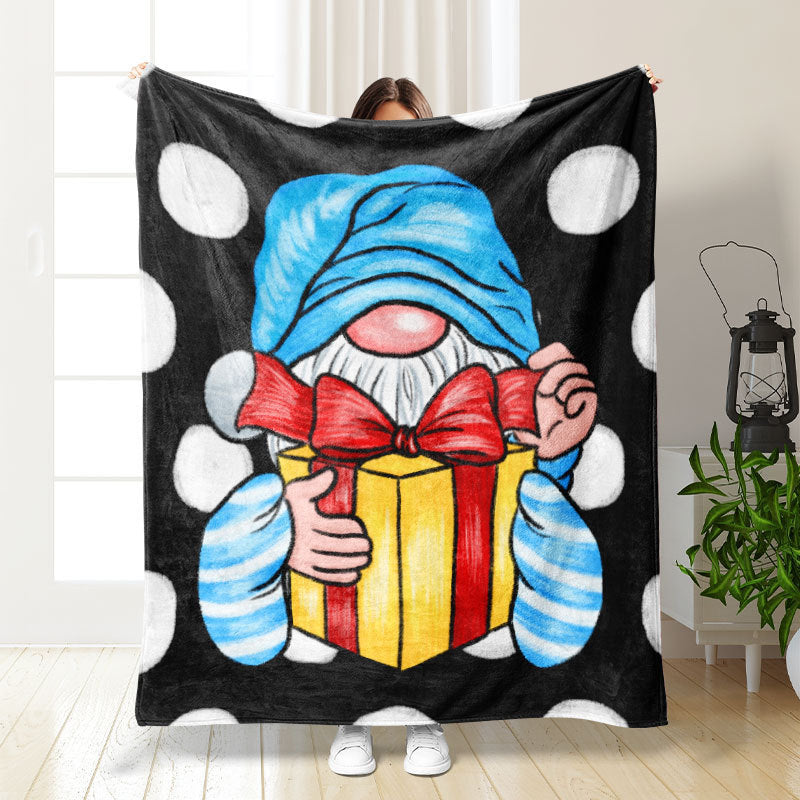 Thickened double-sided printed blanket nap blanket