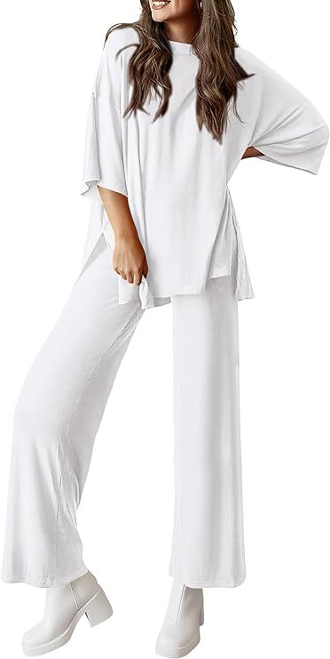 Loose T Side Pocket Sleepwear Set