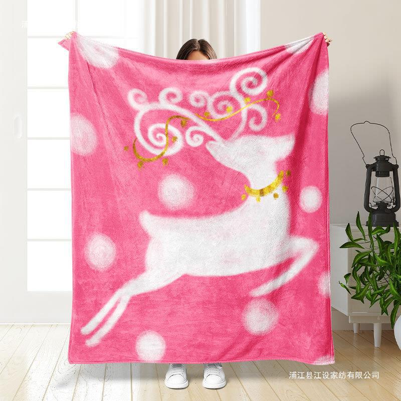 Thickened double-sided printed blanket nap blanket