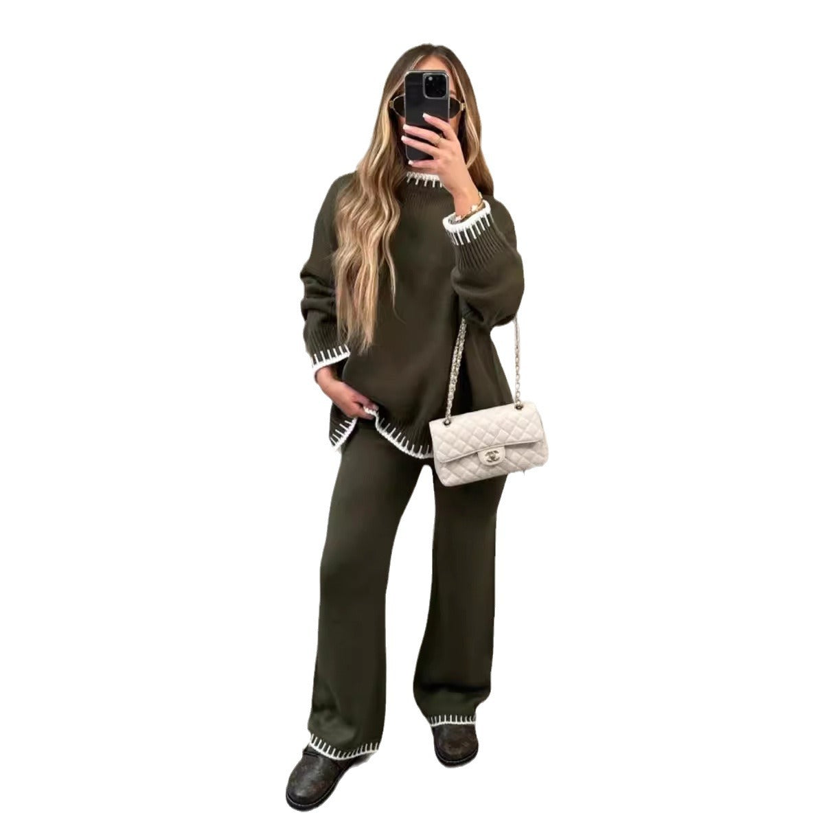 Casual Sweater Two Piece Set