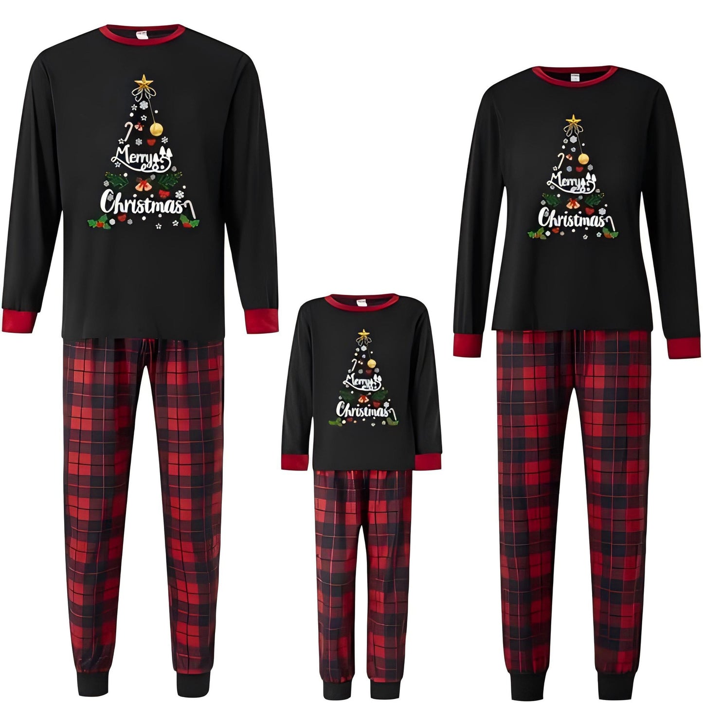 Christmas parent-child home wear autumn and winter pajamas
