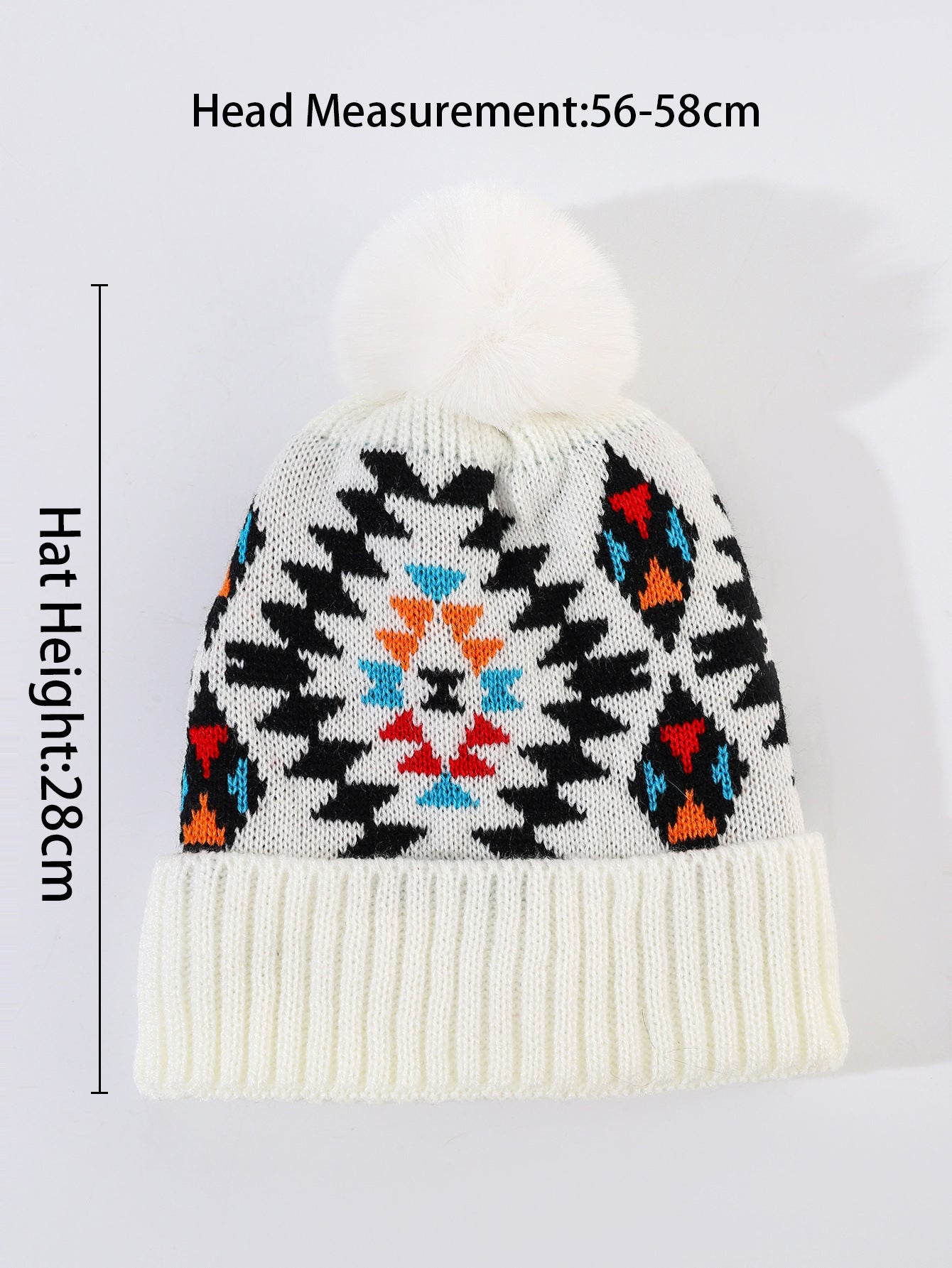 Ladies Print Thermal Knit Hat