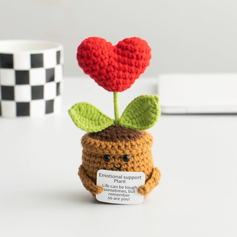 Funny Expression Potato Crochet Doll