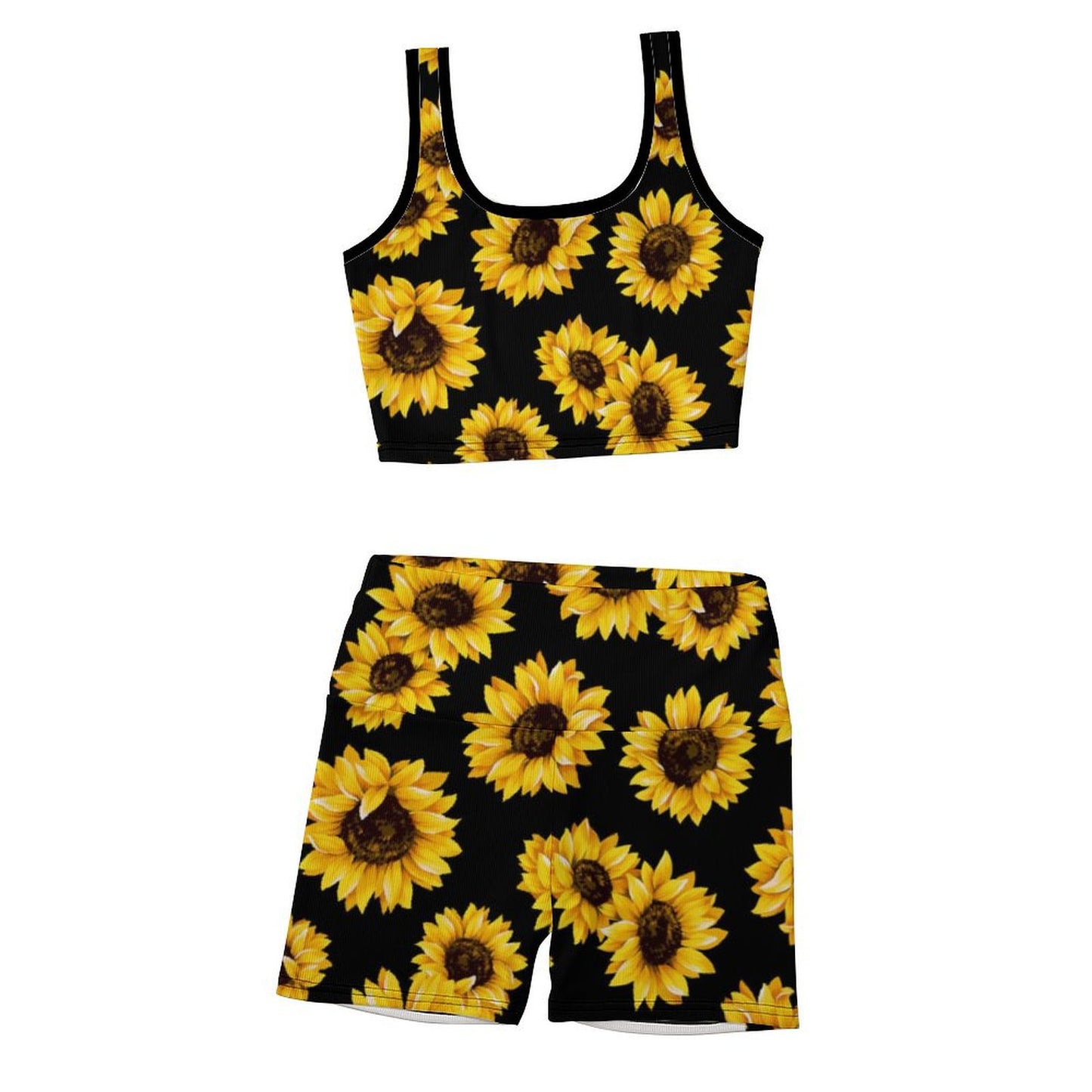 Custom Printed Yoga Vest Set(20-37)