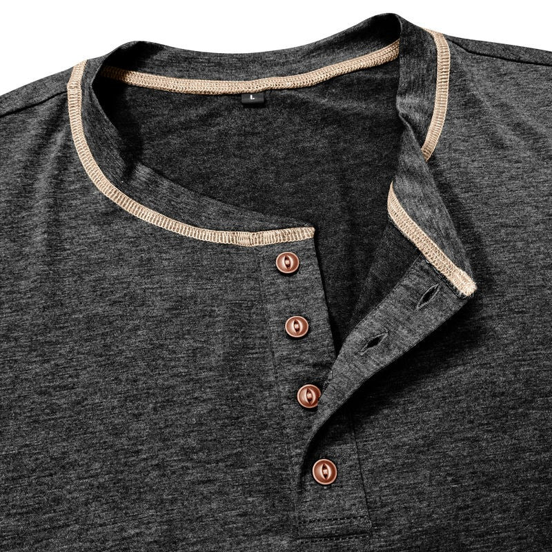 Men's Button Collar Top