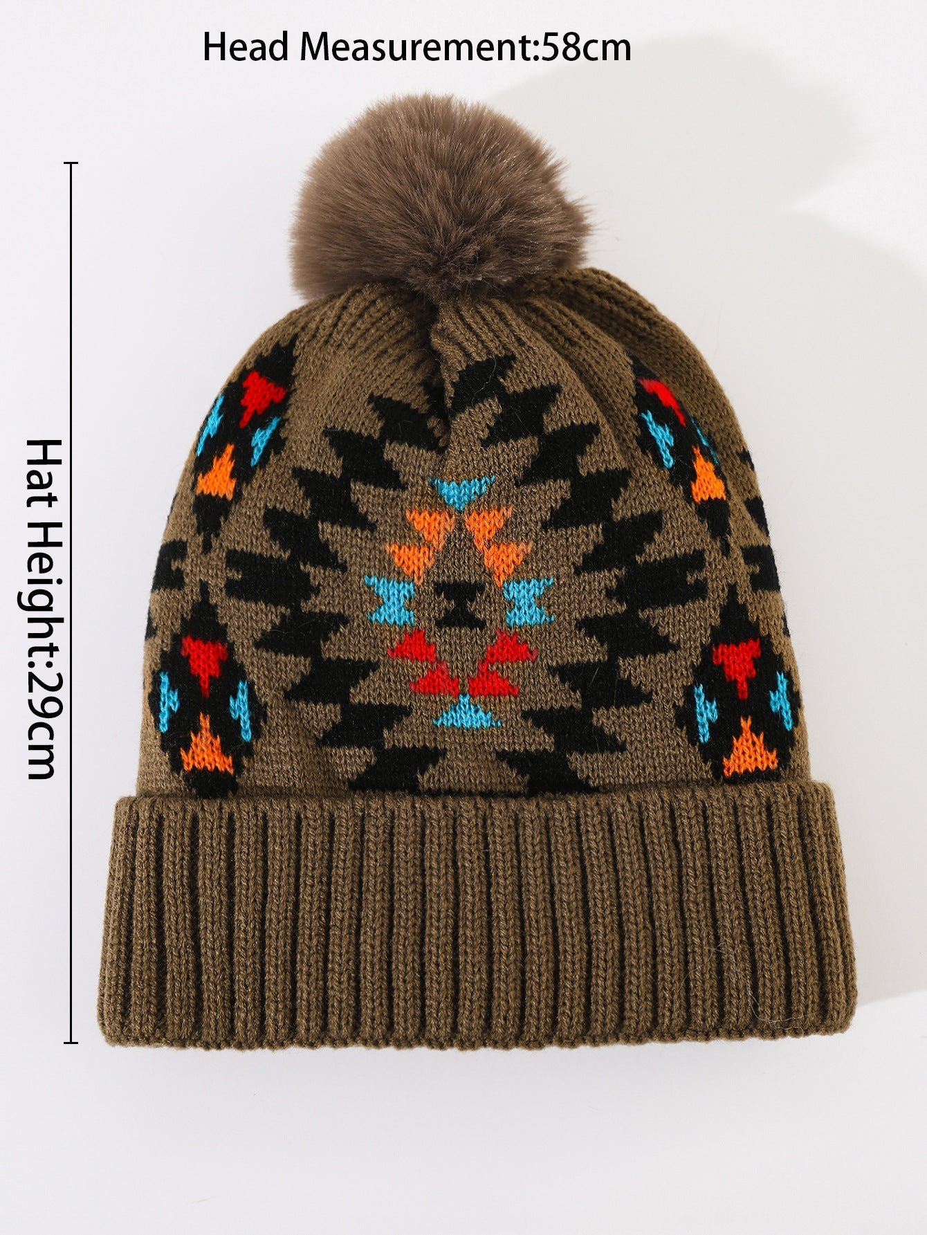 Ladies Print Thermal Knit Hat
