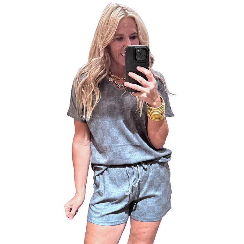 Loose Short-sleeved Two-piece Suit