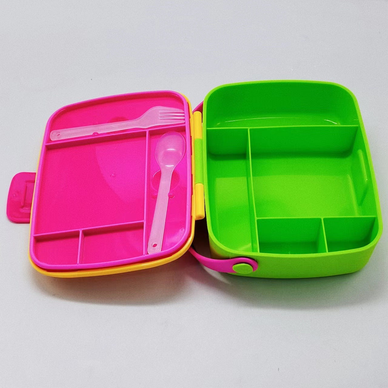 Portable Lunch Box With Spoon And Fork