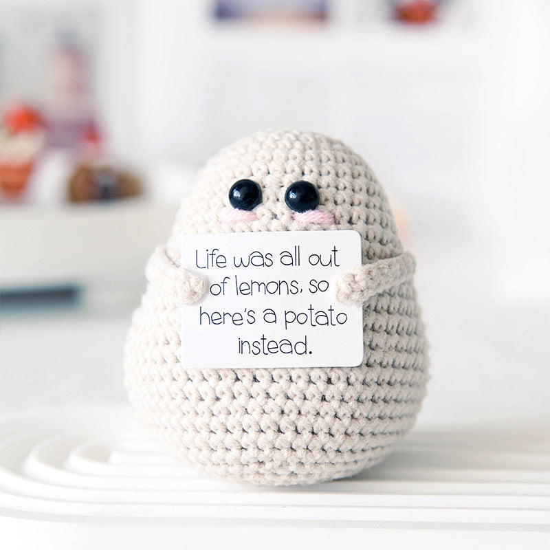 Funny Expression Potato Crochet Doll