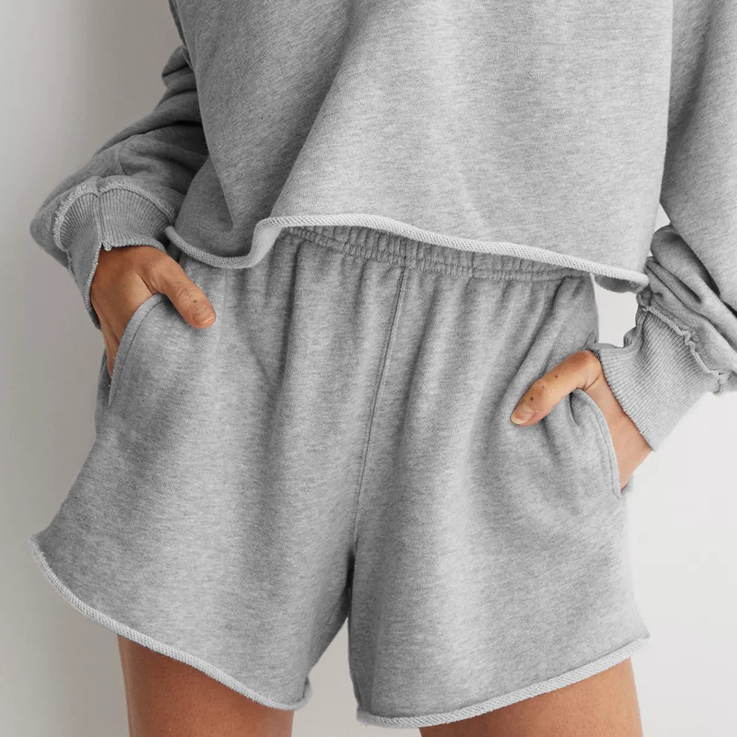 V-neck Pullover Long-sleeved Shirt