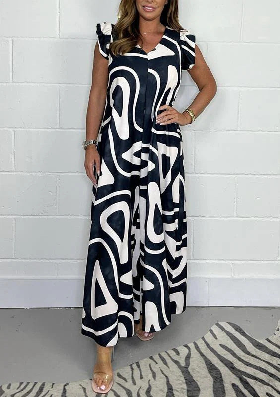 Geometric Print Jumpsuit