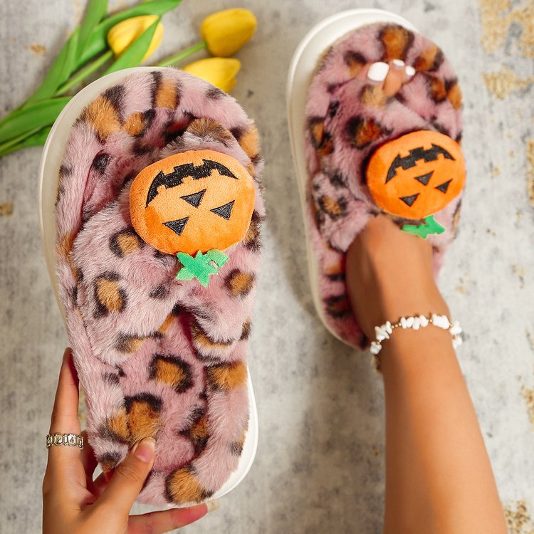 Halloween Pumpkin Head Slippers