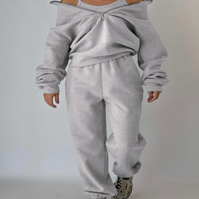 Cozy 2 Pieces Set(fleece Inside)