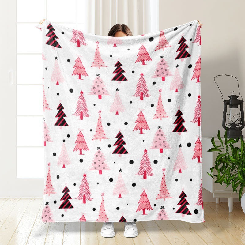Thickened double-sided printed blanket nap blanket