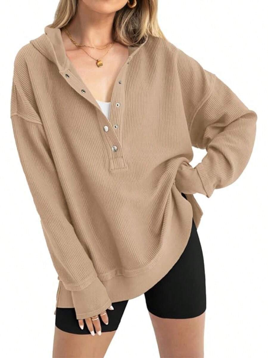 Solid Color Women's Hoodie Sweatshirt