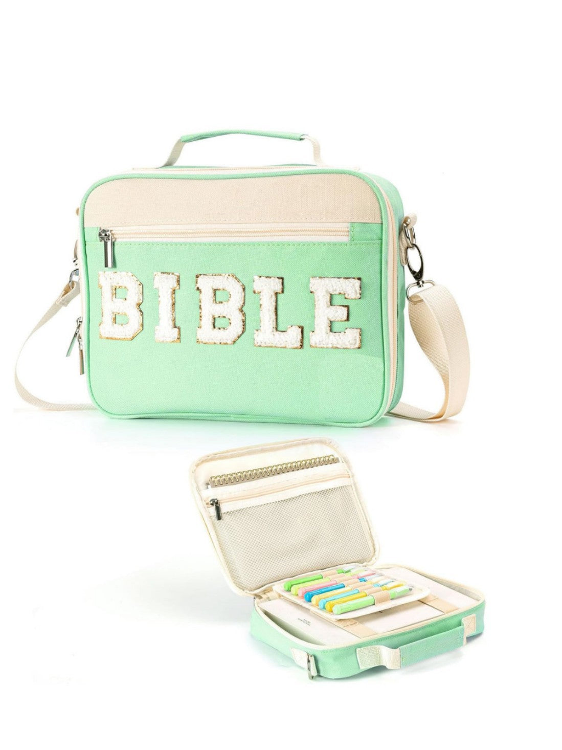 Alphabet Book Purse Dustproof Storage Bag