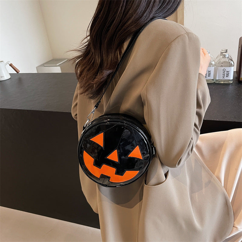 Pumpkin bag women's bag skull crossbody bag cosmetic bag