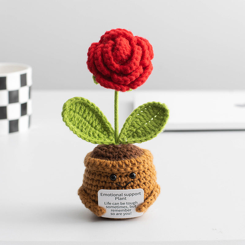 Funny Expression Potato Crochet Doll