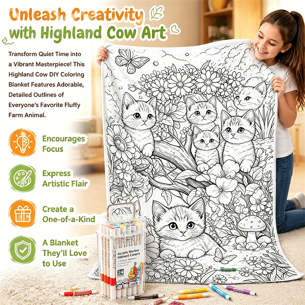 DIY Coloring Blanket