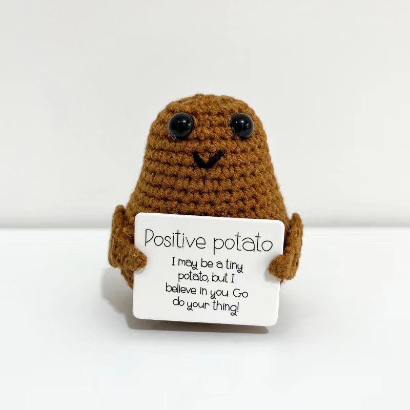 Funny Expression Potato Crochet Doll