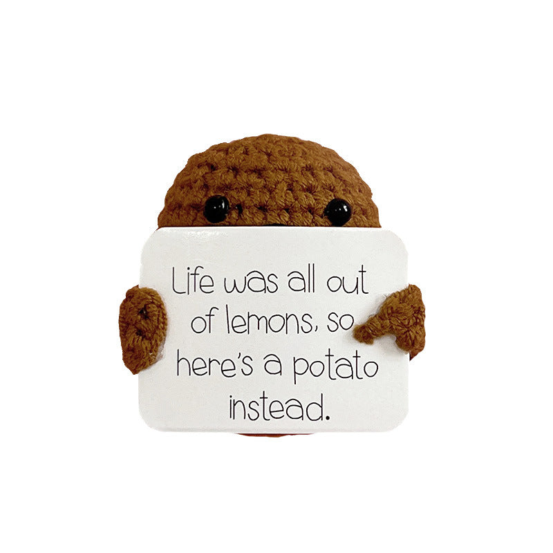 Funny Expression Potato Crochet Doll