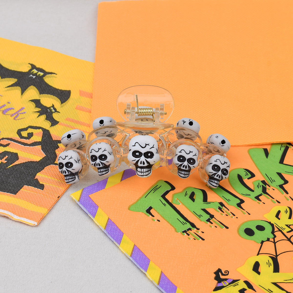Halloween Pumpkin Head Hair Clip(MOQ3)