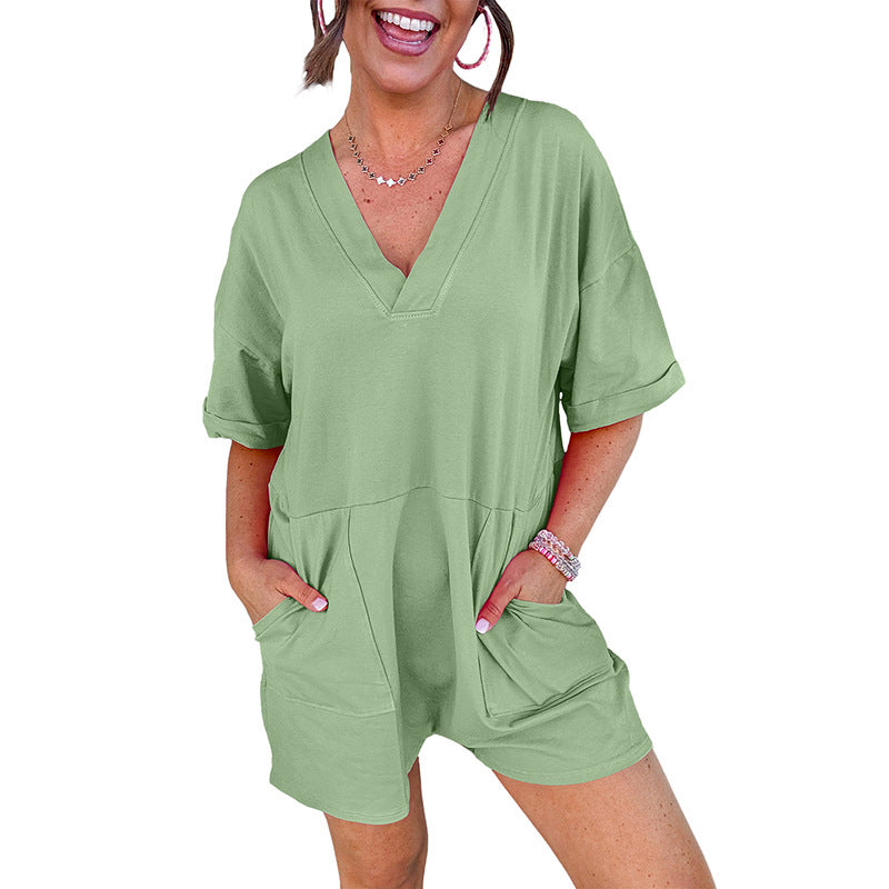 Simple Versatile Multi Pocket Jumpsuit