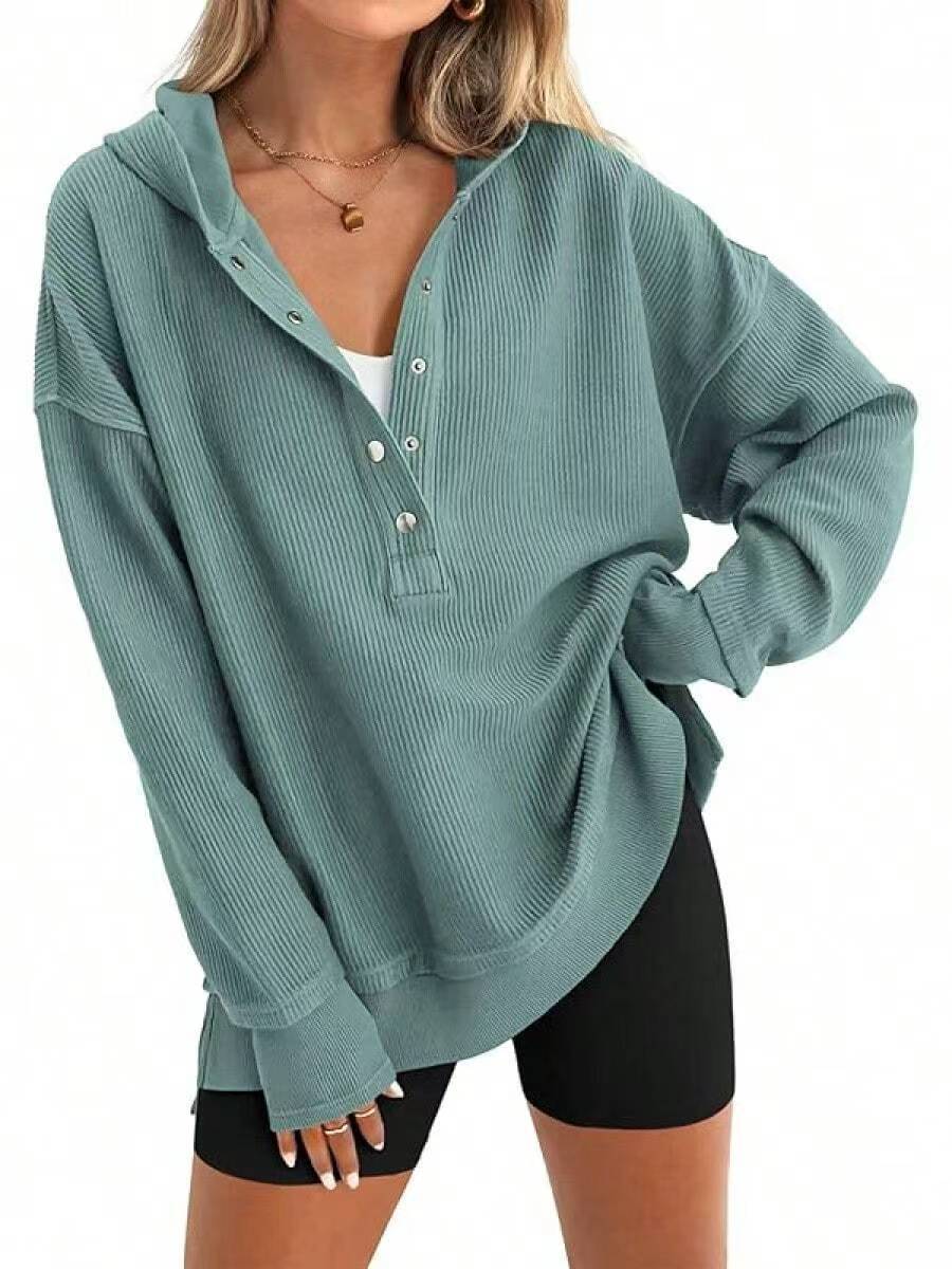 Solid Color Women's Hoodie Sweatshirt