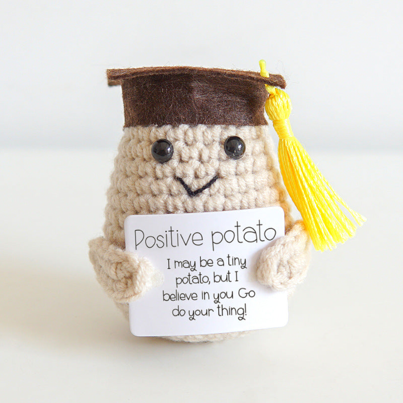 Funny Expression Potato Crochet Doll