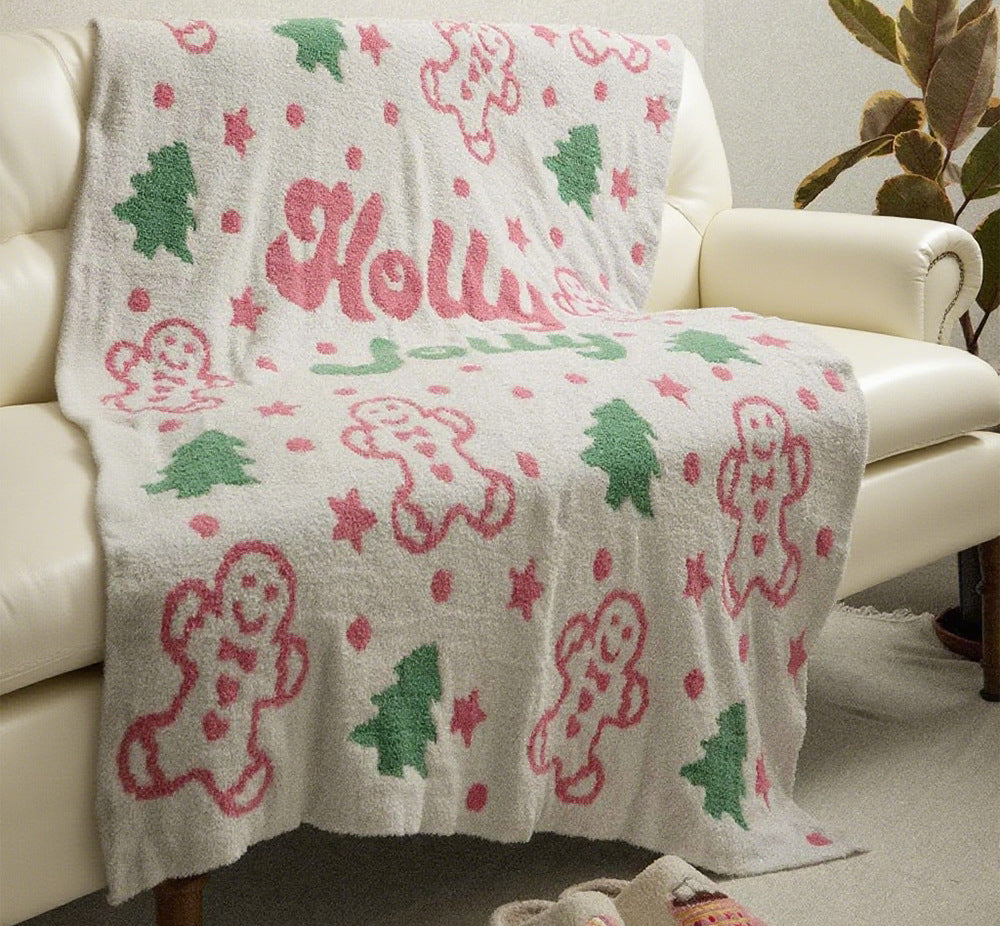 Half Fleece Christmas Blanket