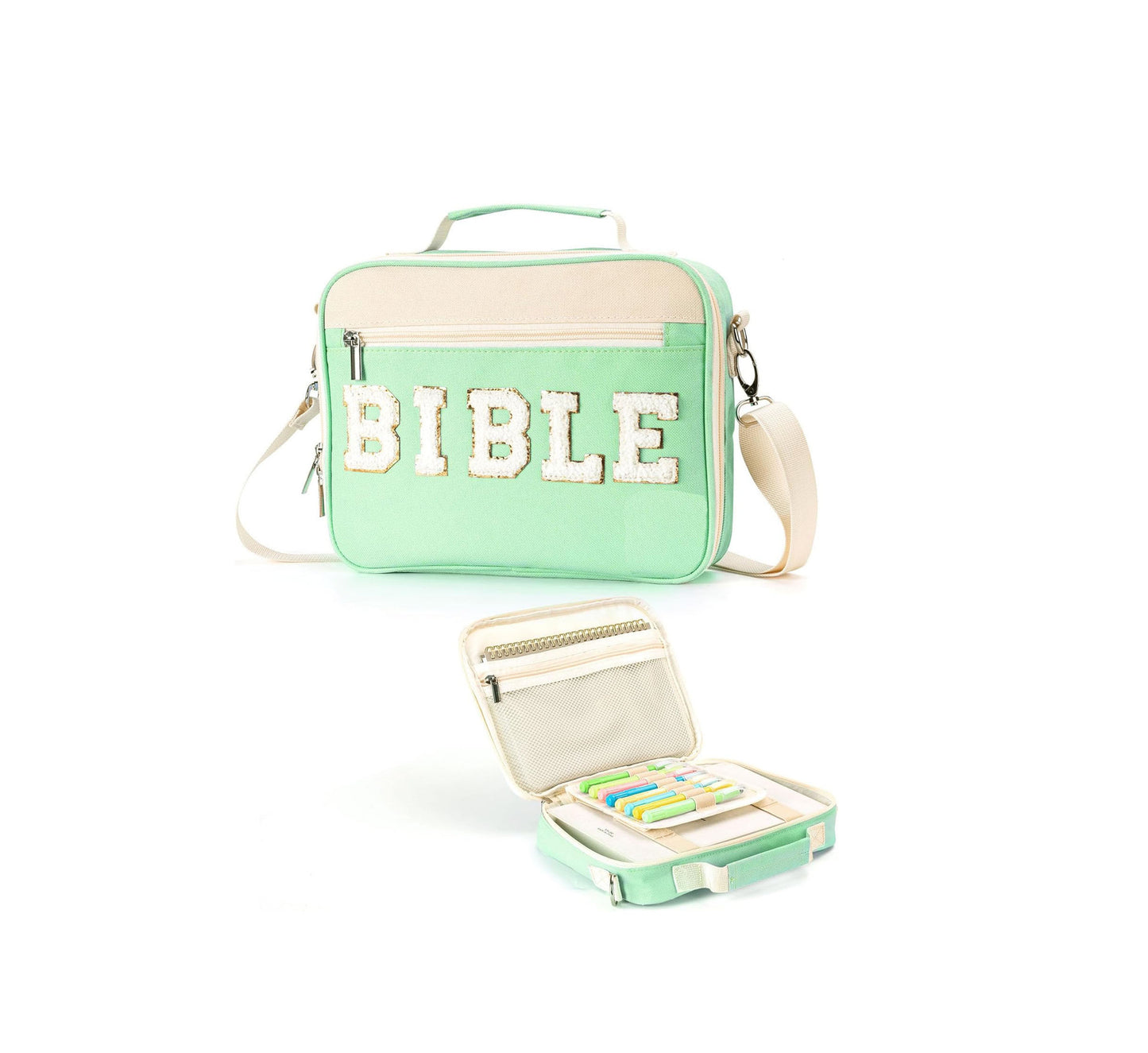 Alphabet Book Purse Dustproof Storage Bag